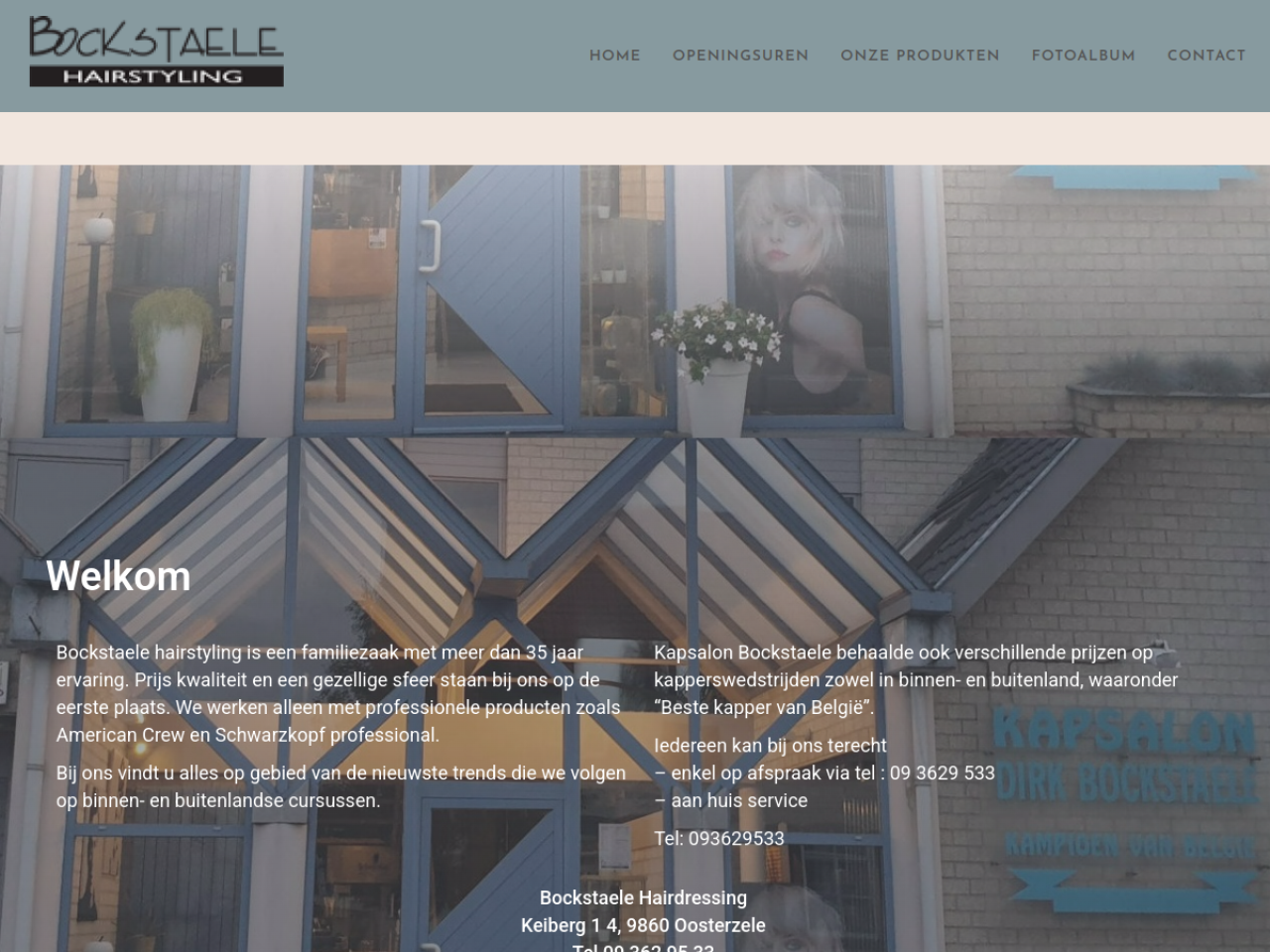 Screenshot Bockstaele Hairstyling