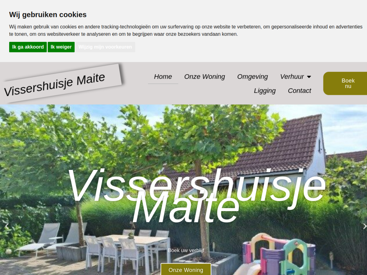 Screenshot Vissershuisje Maite