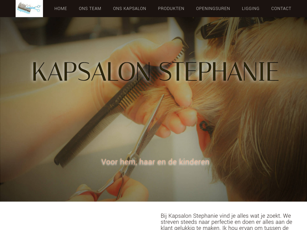 Screenshot Kapsalon Stephanie
